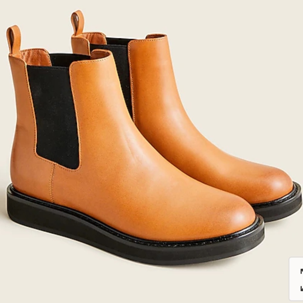 J. Crew Chelsea Leather Boot NEW!